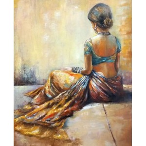 Sabeen Rashid, 16 x 24 Inches, Acrylic on Canvas, Figurative Painting, AC-SBRS-002